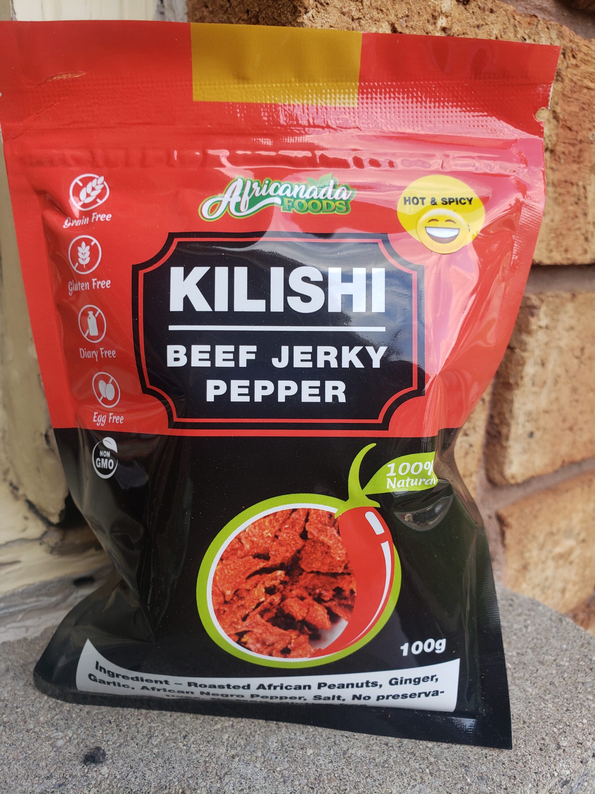 Africanada Kilishi Beef Jerky Pepper Rub, 100g Afromarketplace